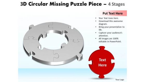 3d Circular Puzzle Support Structure Fitting The Missing Piece
