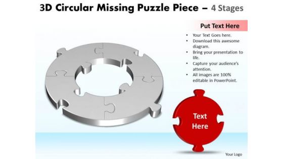 3d Circular Puzzle Support Structure Fitting The Missing Piece