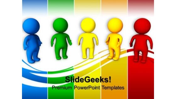 3d Colorful People Business PowerPoint Templates And PowerPoint Themes 0812