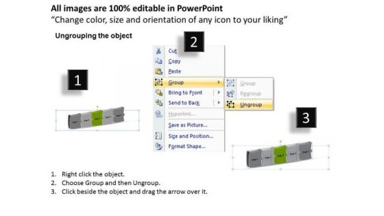 3d Consecutive Flow Process 5 Concepts Create Chart PowerPoint Slides