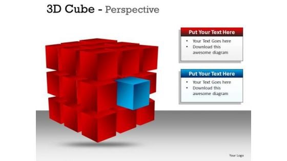 3d Cube Perspective PowerPoint Presentation Slides And Ppt Diagrams