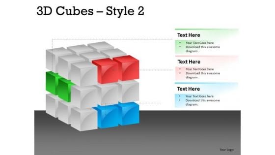 3d Cube PowerPoint Slide Designs