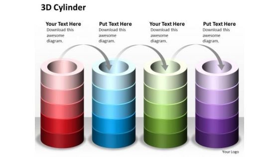 3d Cylinder Shapes PowerPoint Presentation Template 3d Cylinder Shapes PowerPoint Presentation Template