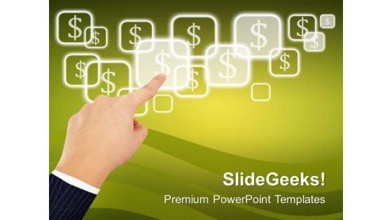 3d Dollar Touching Hands Finance PowerPoint Templates Ppt Backgrounds For Slides 0313