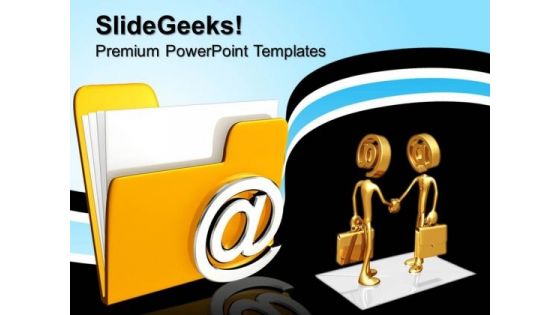 3d Email Folder Internet PowerPoint Templates And PowerPoint Themes 0812