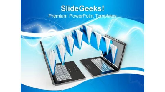 3d File Sharing Between Computers PowerPoint Templates And PowerPoint Themes 0912