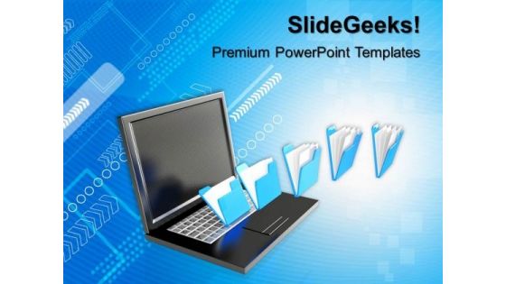 3d File Sharing Concept PowerPoint Templates And PowerPoint Themes 0912