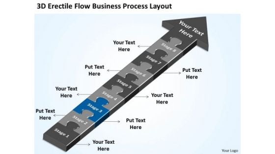 3d Flow Business Process Layout Ppt How To Create Plan PowerPoint Templates