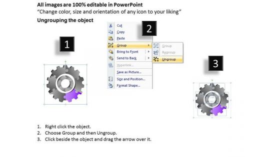 3d Gears Chart 6 Stages Process Flow Ppt Strategic Business Plans PowerPoint Templates