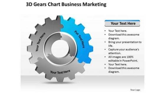 3d Gears Chart Business Marketing Ppt Plan Programs PowerPoint Templates