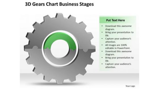 3d Gears Chart Business Stages Ppt Plan PowerPoint Templates