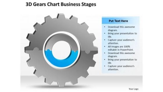 3d Gears Chart Business Stages Ppt Plan Template PowerPoint Templates