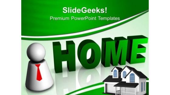3d Home Business PowerPoint Templates And PowerPoint Themes 0812