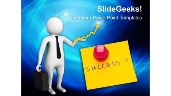 3d Illustration For Concept Of Success PowerPoint Templates Ppt Backgrounds For Slides 0813