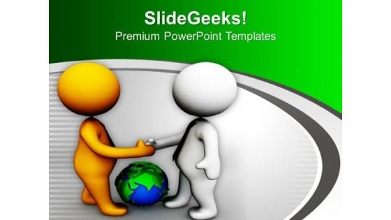 3d Illustration Of Business Meeting Handshake PowerPoint Templates Ppt Backgrounds For Slides 0213