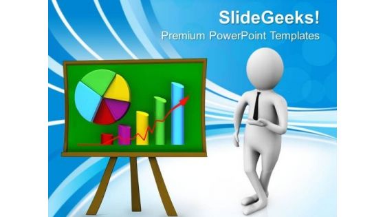 3d Illustration Of Business Progress Report PowerPoint Templates Ppt Backgrounds For Slides 0713