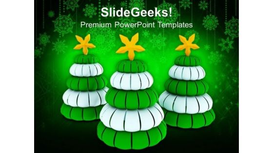 3d Illustration Of Christmas Tree Abstract PowerPoint Templates Ppt Backgrounds For Slides 1212