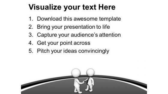 3d Illustration Of Handshake PowerPoint Templates Ppt Backgrounds For Slides 0713