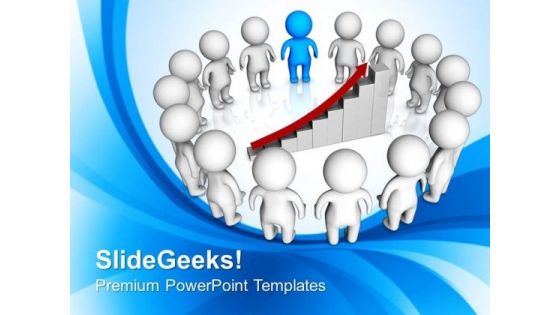 3d Illustration Of Team Meeting PowerPoint Templates Ppt Backgrounds For Slides 0813