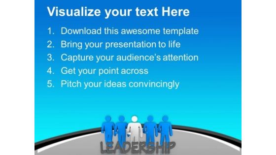 3d Image Leadership PowerPoint Templates Ppt Backgrounds For Slides 0713