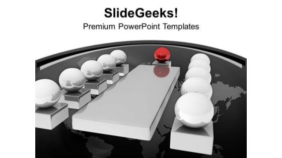 3d Image Of Business Meeting PowerPoint Templates Ppt Backgrounds For Slides 0213