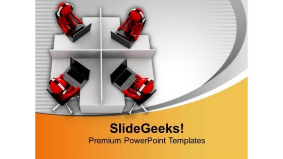 3d Image Of Customer Support Center PowerPoint Templates Ppt Backgrounds For Slides 0713