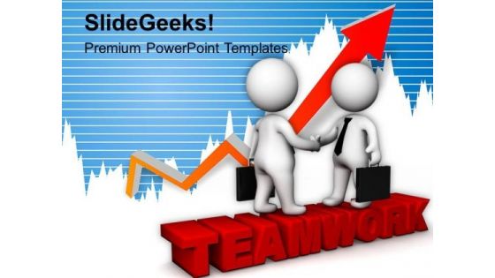 3d Image Of Handshake On Teamwork PowerPoint Templates Ppt Backgrounds For Slides 0713