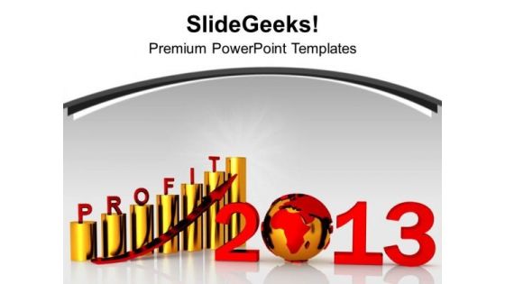 3d Image Of High Business Profit Year PowerPoint Templates Ppt Backgrounds For Slides 0113