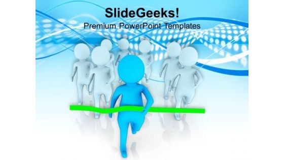 3d Image Of Running Men PowerPoint Templates Ppt Backgrounds For Slides 0713