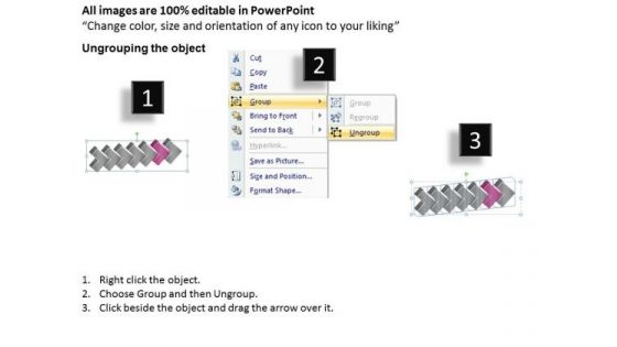 3d Interconnected Arrows 7 Stages Ppt How To Create Flow Chart PowerPoint Slides