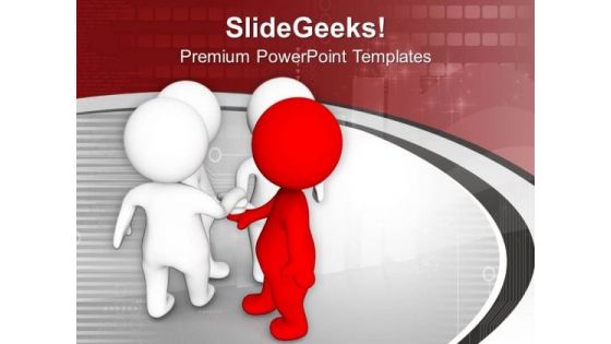 3d Leader Motivate His Team PowerPoint Templates Ppt Backgrounds For Slides 0713