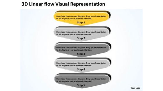 3d Linear Flow Visual Representation Company Business Plan Examples PowerPoint Templates 3d Linear Flow Visual Representation Company Business Plan Examples PowerPoint Templates