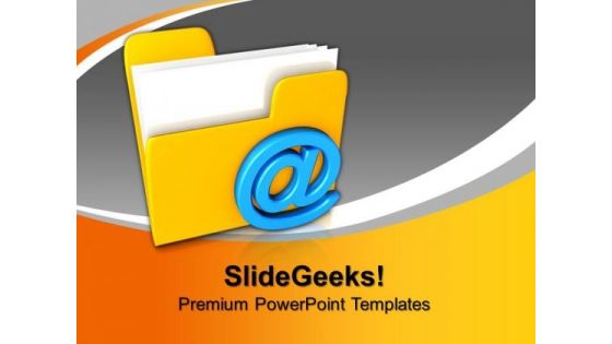 3d Mail Folder Internet PowerPoint Templates And PowerPoint Themes 1012