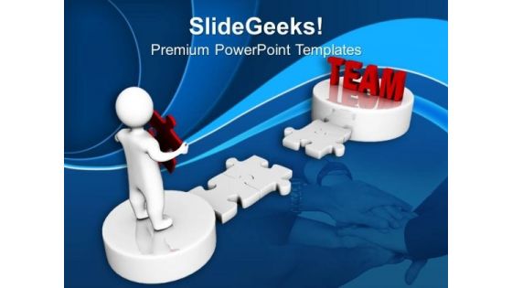 3d Man And Puzzle With Word Team PowerPoint Templates Ppt Backgrounds For Slides 0213 3d Man And Puzzle With Word Team PowerPoint Templates Ppt Backgrounds For Slides 0213