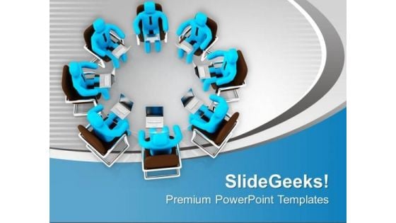 3d Man Business Conference Concept PowerPoint Templates Ppt Backgrounds For Slides 0213