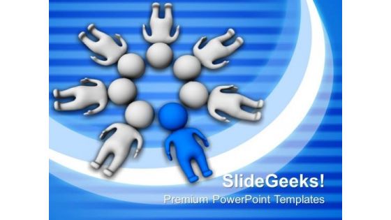 3d Man Business Teamwork PowerPoint Templates And PowerPoint Themes 0712