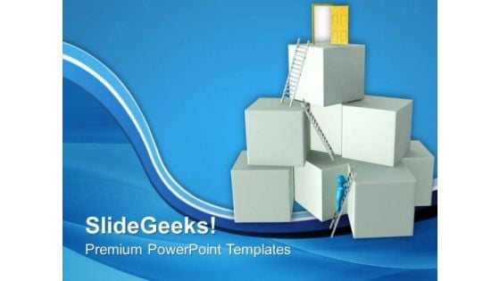 3d Man Climbing Success Ladders PowerPoint Templates Ppt Backgrounds For Slides 0713 3d Man Climbing Success Ladders PowerPoint Templates Ppt Backgrounds For Slides 0713