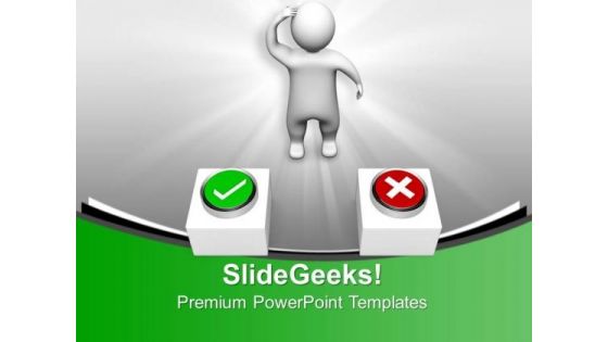 3d Man Confused Business PowerPoint Templates And PowerPoint Themes 1012