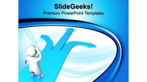 3d Man Confusion And Arrow Business PowerPoint Templates And PowerPoint Themes 0812 3d Man Confusion And Arrow Business PowerPoint Templates And PowerPoint Themes 0812
