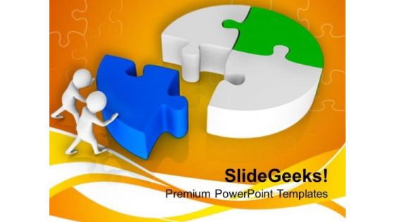 3d Man Fixing Puzzle Solution PowerPoint Templates Ppt Backgrounds For Slides 0813