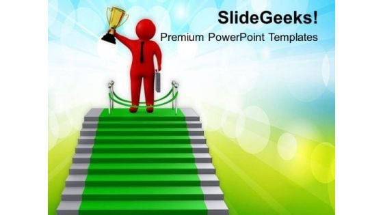 3d Man On Stairs Of Success PowerPoint Templates Ppt Backgrounds For Slides 0813 3d Man On Stairs Of Success PowerPoint Templates Ppt Backgrounds For Slides 0813