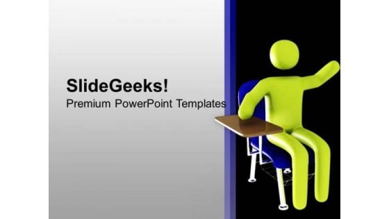 3d Man To Show Question Asking PowerPoint Templates Ppt Backgrounds For Slides 0413