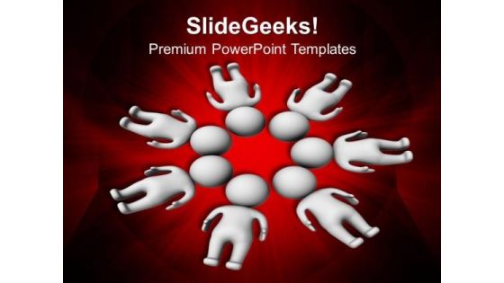 3d Man Together People PowerPoint Templates And PowerPoint Themes 0812