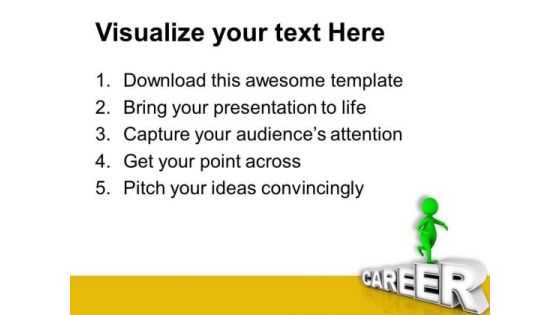 3d Man With Career PowerPoint Templates Ppt Backgrounds For Slides 0713 Slide03