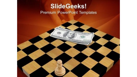 3d Man With Chess Board PowerPoint Templates And PowerPoint Themes 1012