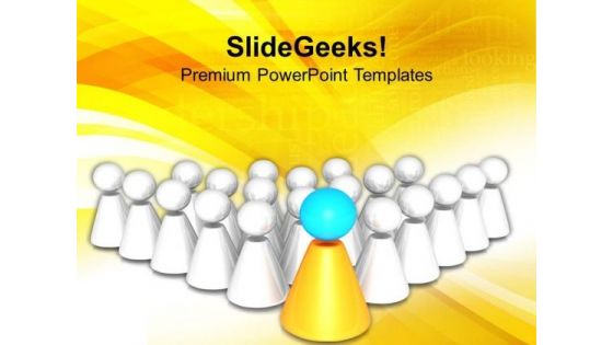 3d Man With Leadership Skills PowerPoint Templates Ppt Backgrounds For Slides 0413