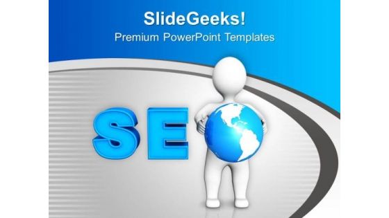 3d Man With Seo PowerPoint Templates Ppt Backgrounds For Slides 0413