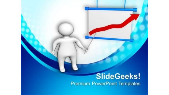 3d Man With Success Business PowerPoint Templates Ppt Backgrounds For Slides 0413