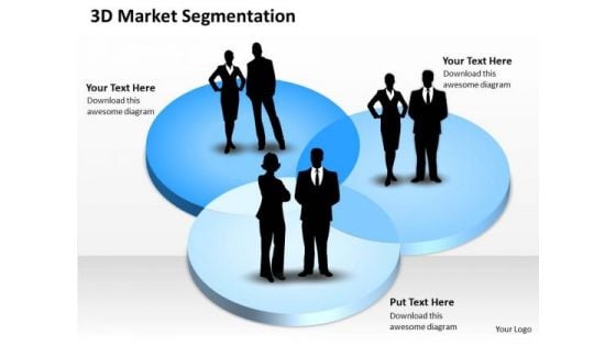 3d Market Segmentation PowerPoint Presentation Template