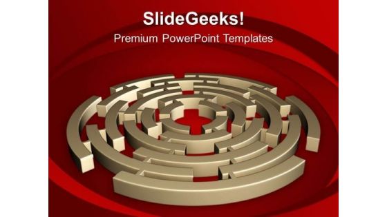 3d Maze Business Strategy Concepts PowerPoint Templates Ppt Backgrounds For Slides 0413